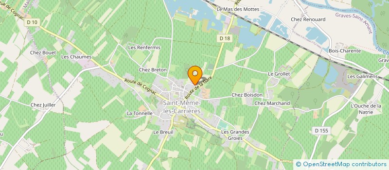 localisation de l'entreprise JP MENARD ET FILS à SAINT-MEME-LES-CARRIERES