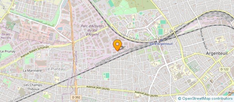 localisation de l'entreprise JP MENUISERIE  ARGENTEUIL