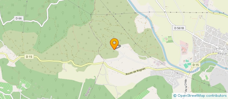 localisation de l'entreprise JP MENUISERIE  LE PUY-SAINTE-REPARADE