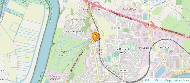 localisation de l'entreprise JP MODEL  ROCHEFORT