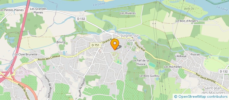 localisation de l'entreprise JP MOTORS à LES GARENNES SUR LOIRE