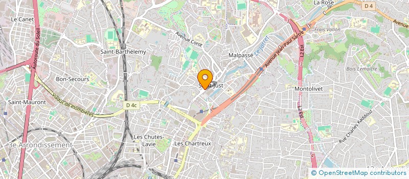 localisation de l'entreprise JP OPTIQUE à MARSEILLE