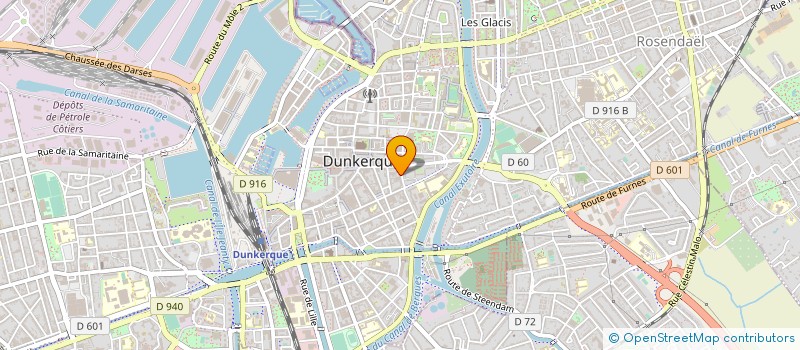 localisation de l'entreprise JP.P ASSURANCES à DUNKERQUE