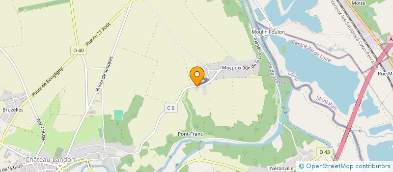 localisation de l'entreprise JP PAYET  CHATEAU-LANDON