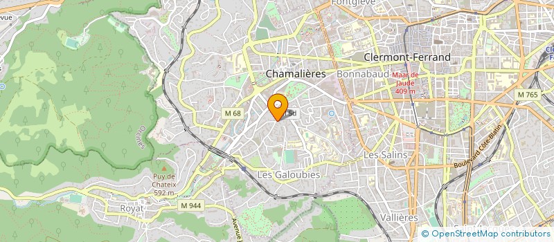 localisation de l'entreprise JP PEINTURE ET SOLS à CHAMALIERES