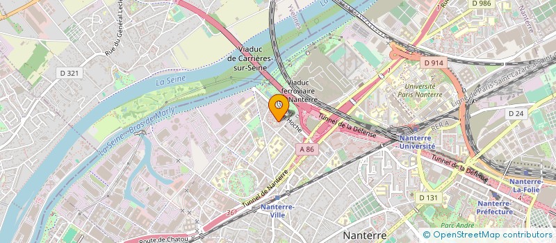 localisation de l'entreprise JP PLOMBERIE à NANTERRE