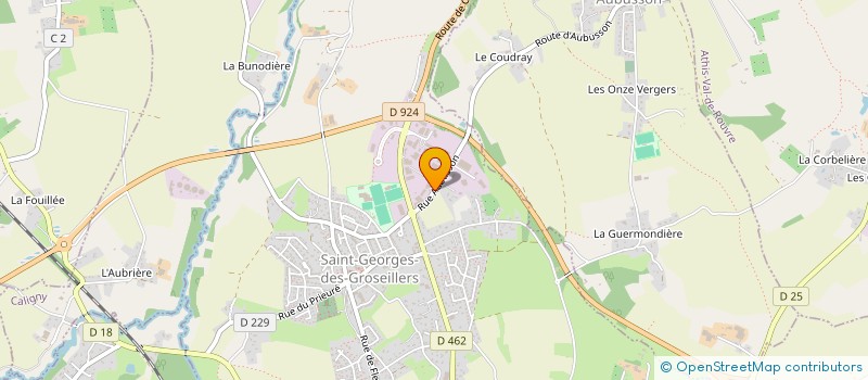 localisation de l'entreprise JP PNEUMATIQUES à SAINT-GEORGES-DES-GROSEILLERS