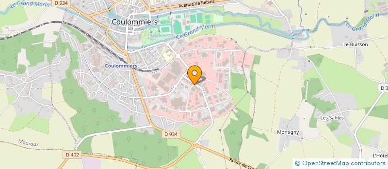 localisation de l'entreprise JP PNEUS à COULOMMIERS