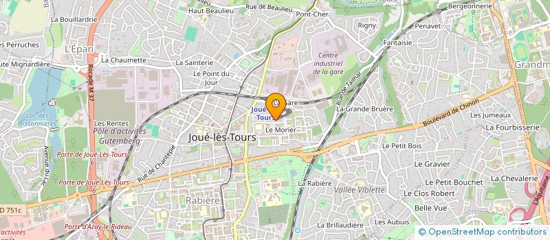 localisation de l'entreprise JP-PRO  JOUE-LES-TOURS