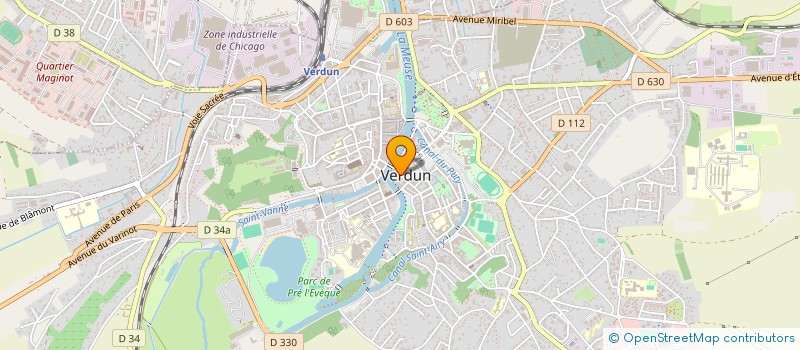 localisation de l'entreprise JP PROPRIETE à VERDUN