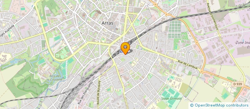 localisation de l'entreprise JP RACING à ARRAS