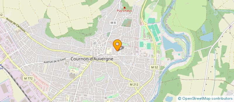 localisation de l'entreprise JP RAFFESTIN à COURNON-D'AUVERGNE