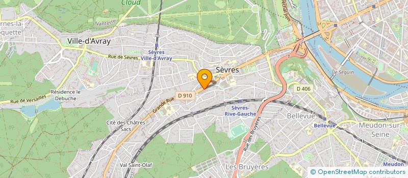 localisation de l'entreprise JP RENOV T.C.E.  SEVRES