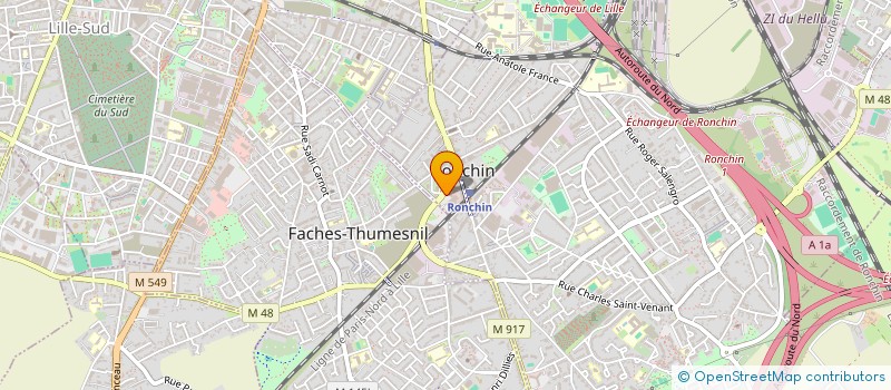 localisation de l'entreprise JP RONCHIN à RONCHIN