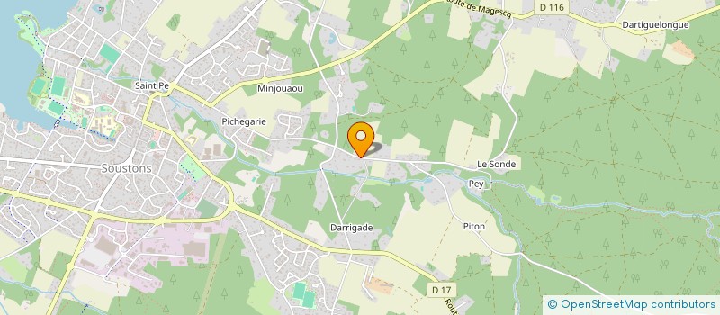 localisation de l'entreprise JP ROY CONSEIL à SOUSTONS