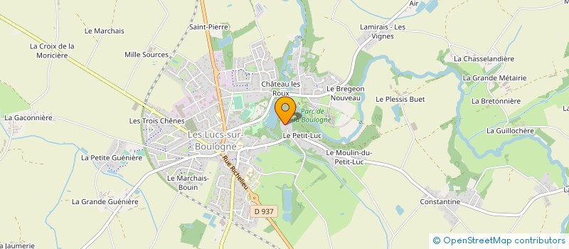 localisation de l'entreprise JP SERVICES à LES LUCS-SUR-BOULOGNE