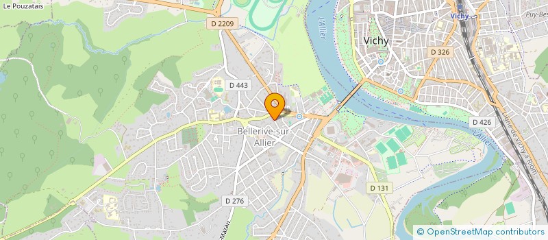 localisation de l'entreprise JP SIOUVILLE  BELLERIVE-SUR-ALLIER