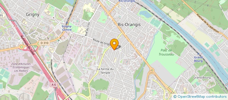 localisation de l'entreprise JP SOLUTIONS à RIS-ORANGIS