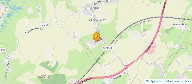 localisation de l'entreprise JP THERY  BEUVREQUEN