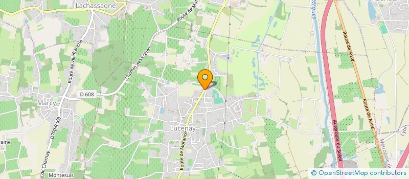 localisation de l'entreprise JP TRANS EXPRESS  LUCENAY