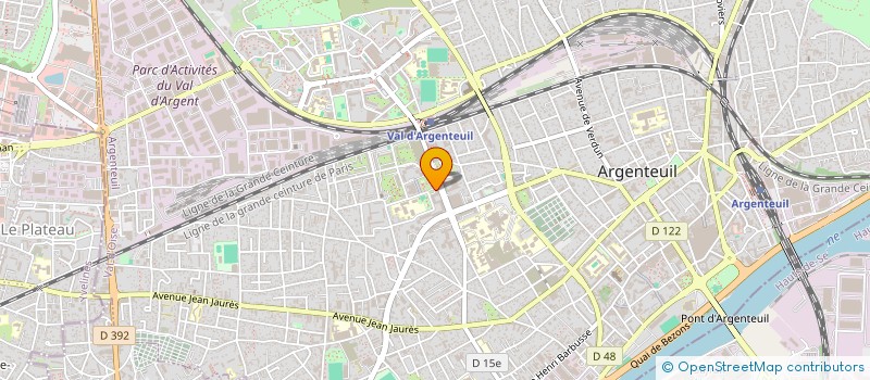 localisation de l'entreprise JP TRAVAUX  ARGENTEUIL