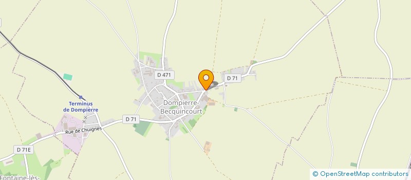 localisation de l'entreprise JP VAN ELSEN  DOMPIERRE-BECQUINCOURT