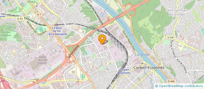 localisation de l'entreprise JP2 IMMOBILIER à CORBEIL-ESSONNES