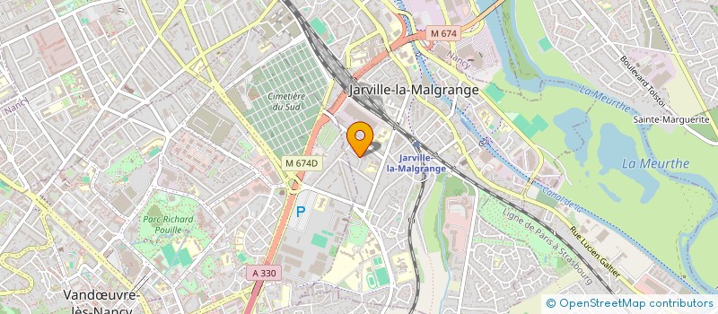 localisation de l'entreprise JP2 NANCY  JARVILLE-LA-MALGRANGE