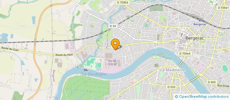 localisation de l'entreprise JP2C à BERGERAC