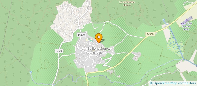 localisation de l'entreprise JP2C  SEILLONS-SOURCE-D'ARGENS
