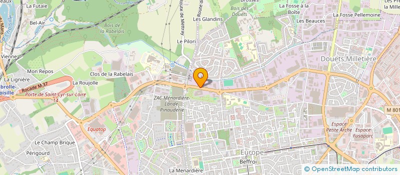 localisation de l'entreprise JP2C MENAGER  TOURS