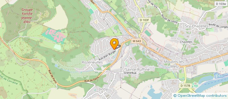 localisation de l'entreprise JP2I  SCY-CHAZELLES