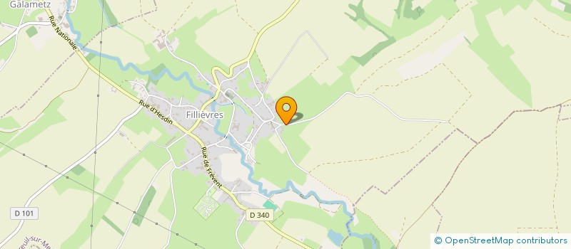 localisation de l'entreprise JP2M  FILLIEVRES