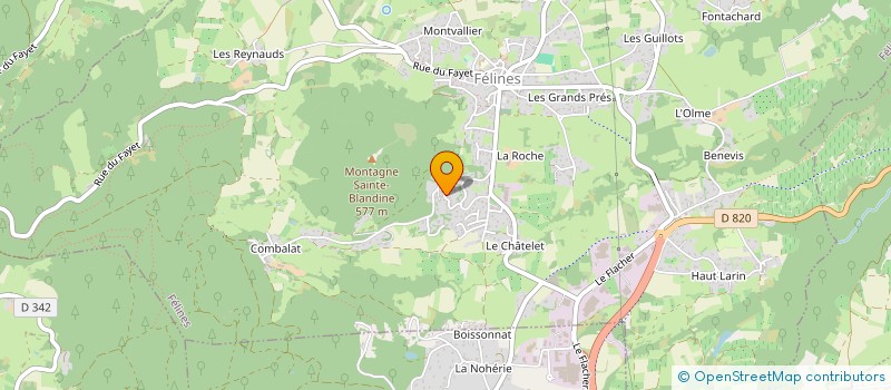 localisation de l'entreprise JP2M  FELINES