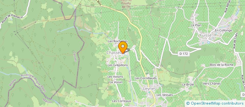 localisation de l'entreprise JP2M  CHASSELAS