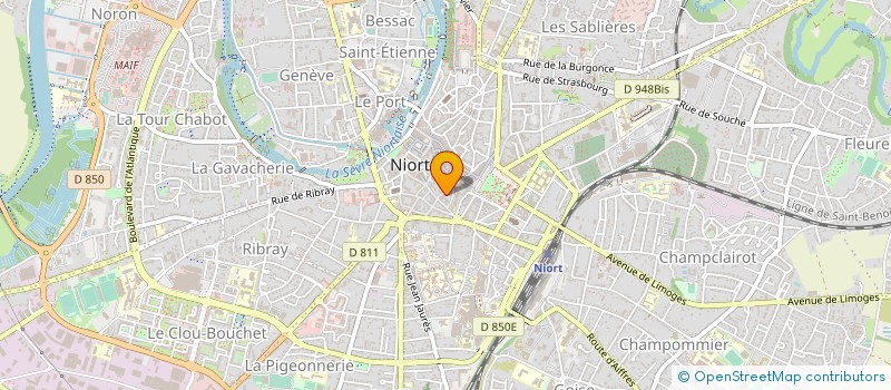 localisation de l'entreprise JP2M AUTO  NIORT