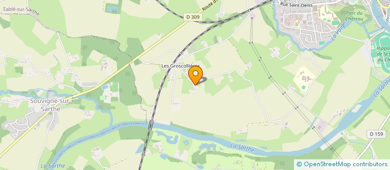 localisation de l'entreprise JP2M DEVELOPPEMENT  SABLE-SUR-SARTHE