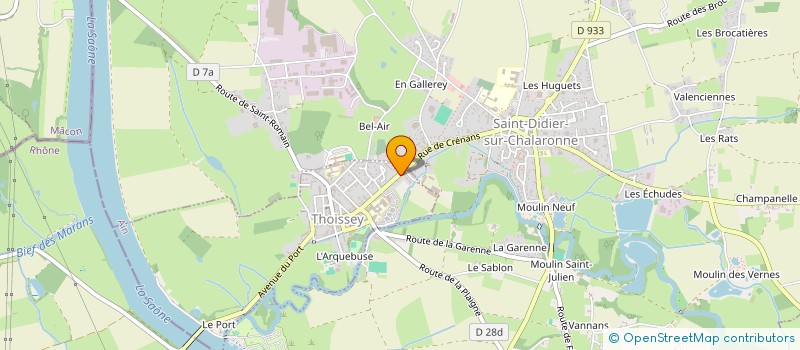 localisation de l'entreprise JP3AL  THOISSEY