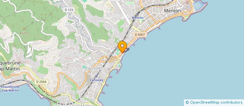 localisation de l'entreprise JP3M à MENTON