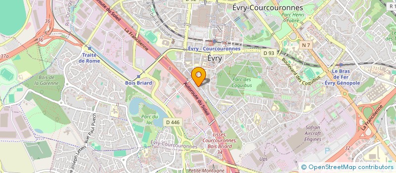 localisation de l'entreprise JP3M IMMOBILIER à EVRY-COURCOURONNES
