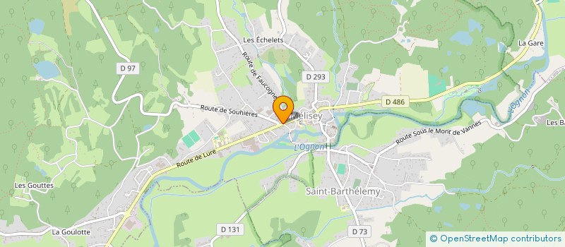 localisation de l'entreprise JP70  MELISEY