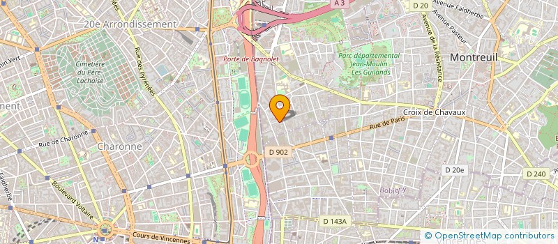 localisation de l'entreprise JPA à BAGNOLET