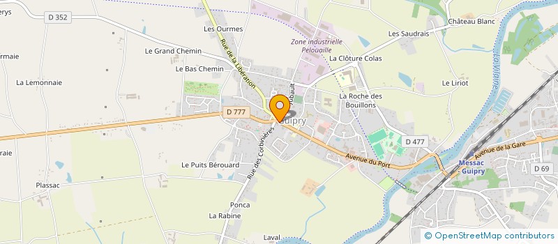 localisation de l'entreprise JPA  GUIPRY-MESSAC