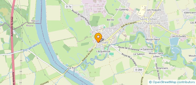 localisation de l'entreprise JPA  THOISSEY