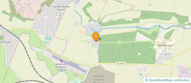 localisation de l'entreprise JPA ENGINEERING à THIVERVAL-GRIGNON