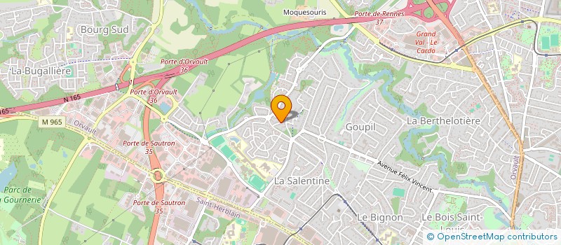localisation de l'entreprise JPA FINANCES à ORVAULT