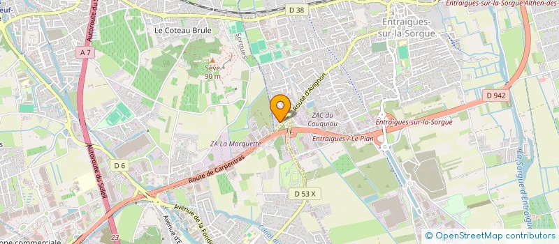 localisation de l'entreprise JPA INGENIERIE  ENTRAIGUES-SUR-LA-SORGUE