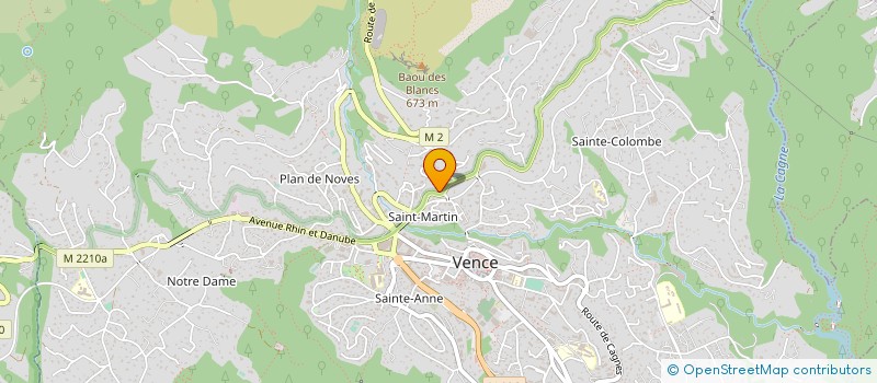 localisation de l'entreprise JPA LAVERIES à VENCE