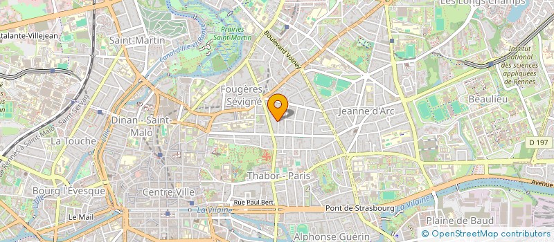 localisation de l'entreprise JPA LE TEMPLE  RENNES