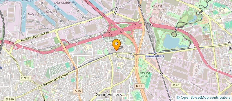 localisation de l'entreprise JPA TRANSPORT à GENNEVILLIERS